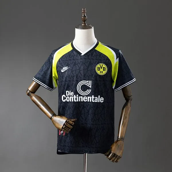Camiseta de fútbol Borussia Dortmund 1996/97 VISITANTE MANGA CORTA VERSION FAN